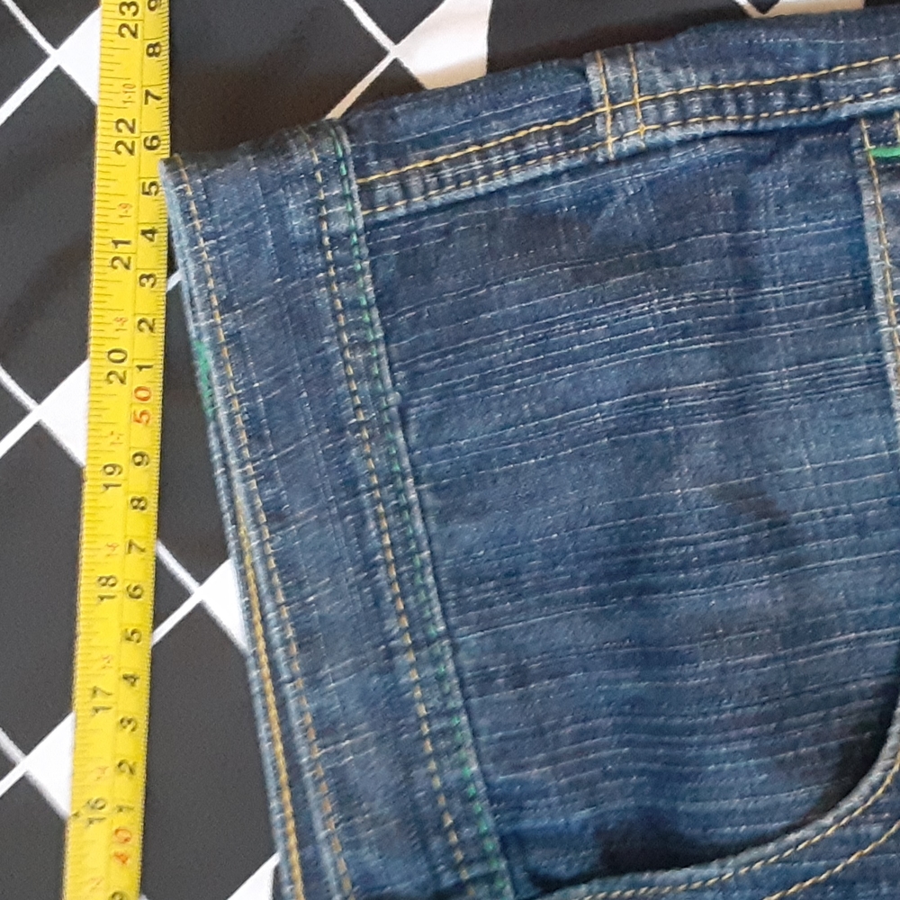 Tool Jean's, colorful checkerboard pockets,  size 44 - Picture 7 of 14